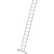 Roossien Aluminium enkele ladder, 14 sporten met Nivello-stabilisatiebalk