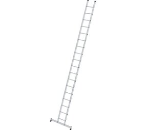 Roossien Aluminium enkele ladder, 16 sporten met Nivello-stabilisatiebalk