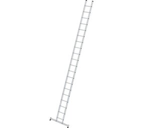 Munk Aluminium enkele ladder, 20 sporten met Nivello-stabilisatiebalk Munk Aluminium enkele ladder, 20 sporten met Nivello-stabilisatiebalk