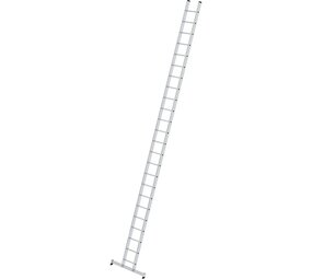 Munk Aluminium enkele ladder, 24 sporten met Nivello-stabilisatiebalk