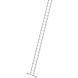Roossien Aluminium enkele ladder, 24 sporten met Nivello-stabilisatiebalk
