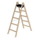 Roossien Houten dubbele ladder, 2x5 sporten