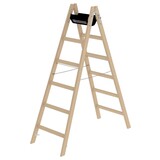 Munk Houten dubbele ladder, 2x6 sporten Munk Houten dubbele ladder, 2x6 sporten