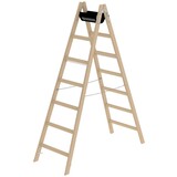 Roossien Houten dubbele ladder, 2x7 sporten