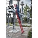 Munk Volkunststof opsteekladder, 2x12 sporten met stabilisatiebalk Munk Volkunststof opsteekladder, 2x12 sporten met stabilisatiebalk