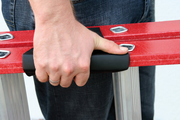 Roossien Kunststof dubbele trap, 2x6 treden