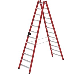 Roossien Kunststof dubbele trap, 2x12 treden