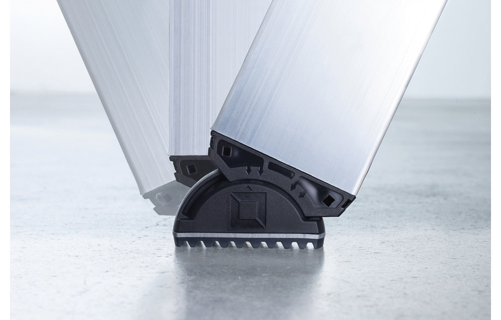 Aluminium enkele trap, 6 treden
