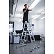 Munk 4-delige aluminium vouwladder, 4x4, met stabilisatiebalk Munk 4-delige aluminium vouwladder, 4x4, met stabilisatiebalk