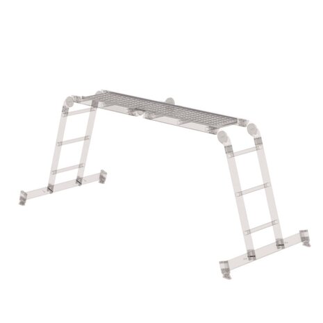 Roossien Aluminium platform voor vouwladder 2x2+2x3 en 4x3