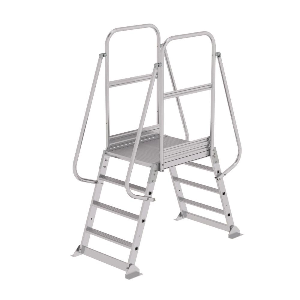 Roossien Dubbele bordestrap met 2x4 treden, vast model