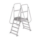 Munk Dubbele bordestrap met 2x4 treden, vast model Munk Dubbele bordestrap met 2x4 treden, vast model