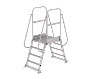 Roossien Dubbele bordestrap met 2x4 treden, vast model