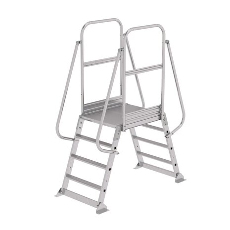 Munk Dubbele bordestrap met 2x4 treden, vast model