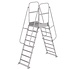 Dubbele bordestrap met 2x8 treden, vast model Dubbele bordestrap met 2x8 treden, vast model
