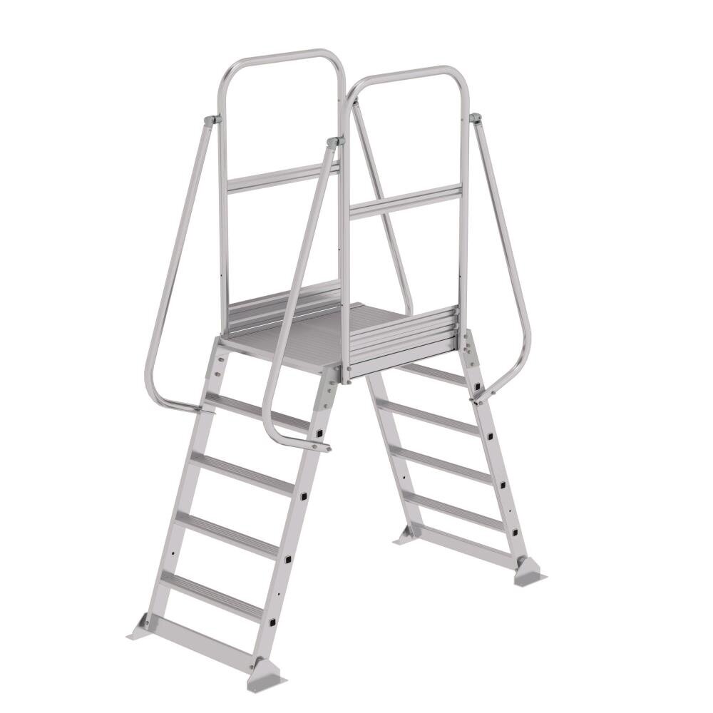 Munk Dubbele bordestrap met 2x5 treden, vast model Munk Dubbele bordestrap met 2x5 treden, vast model