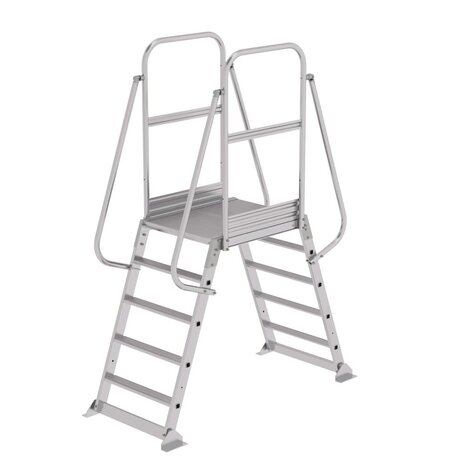 Roossien Dubbele bordestrap met 2x5 treden, vast model