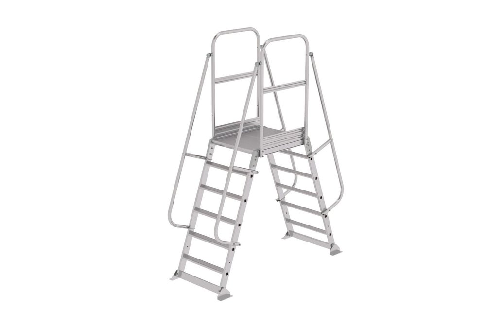 Dubbele bordestrap met 2x6 treden, vast model