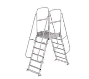 Munk Dubbele bordestrap met 2x6 treden, vast model Munk Dubbele bordestrap met 2x6 treden, vast model