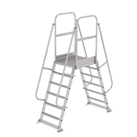 Munk Dubbele bordestrap met 2x6 treden, vast model Munk Dubbele bordestrap met 2x6 treden, vast model