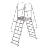 Roossien Dubbele bordestrap met 2x7 treden, vast model