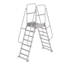 Munk Dubbele bordestrap met 2x7 treden, vast model