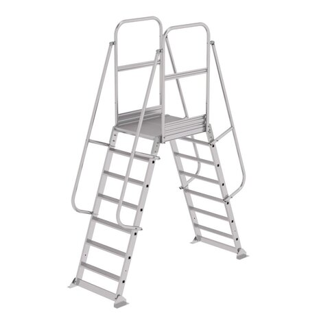 Munk Dubbele bordestrap met 2x7 treden, vast model Munk Dubbele bordestrap met 2x7 treden, vast model