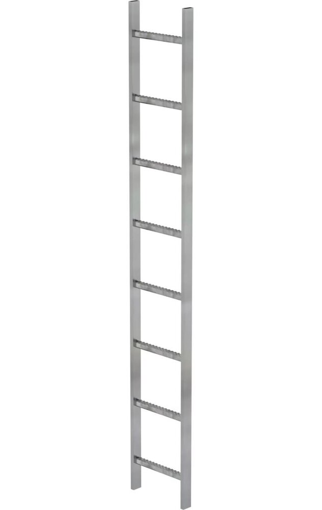 Roossien Stalen putladder, 8 sporten (340mm breed)
