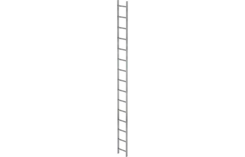 Stalen putladder, 15 sporten (340mm breed)
