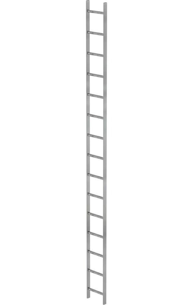 Roossien Stalen putladder, 15 sporten (340mm breed) Roossien Stalen putladder, 15 sporten (340mm breed)
