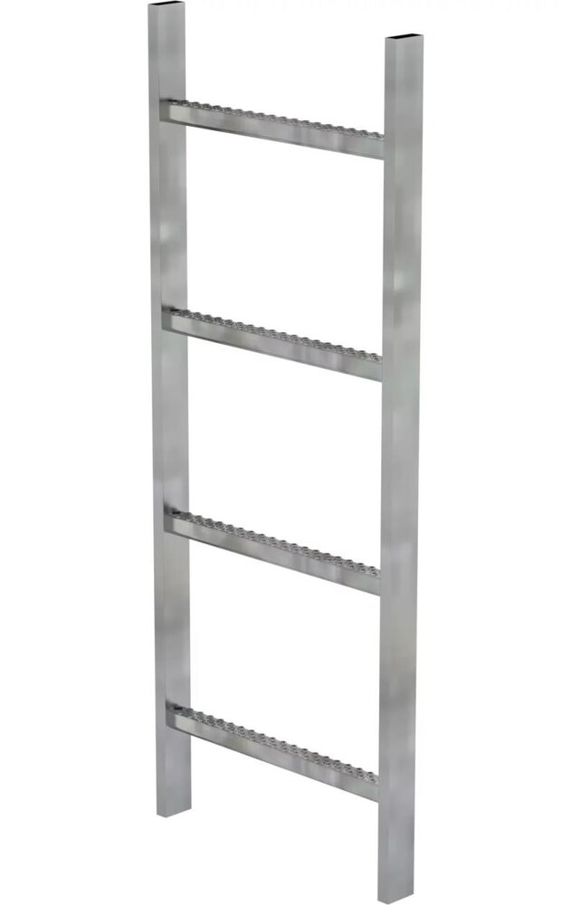 Roossien Stalen putladder, 4 sporten (440mm breed) Roossien Stalen putladder, 4 sporten (440mm breed)