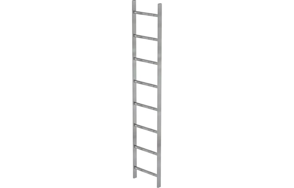 Stalen enkele putladder, 1x8, B= 440mm