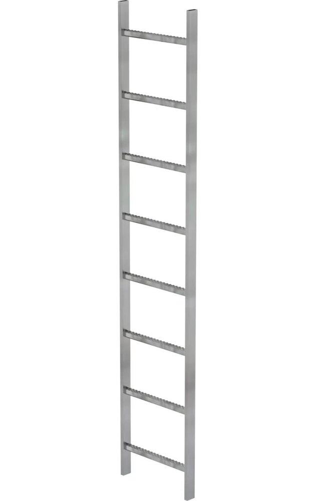 Roossien Stalen putladder, 8 sporten (440mm breed)