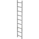Roossien Stalen putladder, 9 sporten (440mm breed)