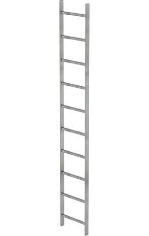 Roossien Stalen putladder, 10 sporten (440mm breed)