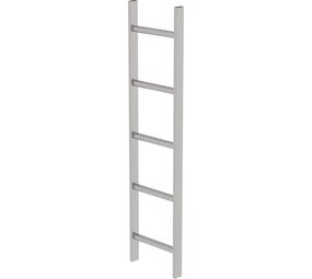 Roossien RVS 316 putladder, 5 sporten (340mm breed)
