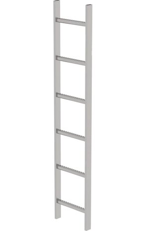 Roossien RVS 316 putladder, 6 sporten (340mm breed)