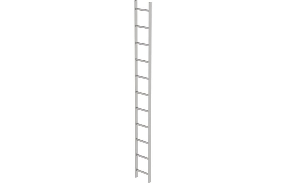 RVS putladder, 11 sporten (340mm breed)