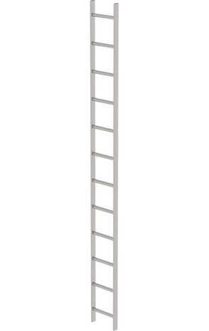 Roossien RVS 316 putladder, 12 sporten (340mm breed) Roossien RVS 316 putladder, 12 sporten (340mm breed)