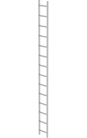 Roossien RVS 316 putladder, 14 sporten (340mm breed)