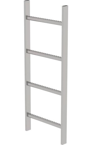 Munk RVS 316 putladder, 4 sporten (440mm breed)