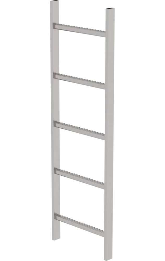Munk RVS 316 putladder, 5 sporten (440mm breed) Munk RVS 316 putladder, 5 sporten (440mm breed)
