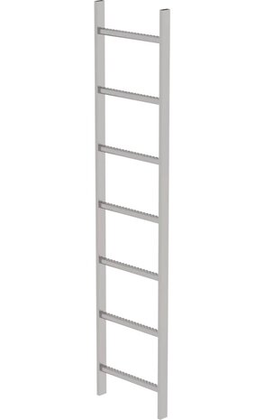 Roossien RVS 316 putladder, 7 sporten (440mm breed)