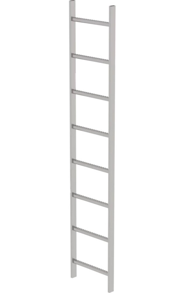 Munk RVS 316 putladder, 8 sporten (440mm breed) Munk RVS 316 putladder, 8 sporten (440mm breed)