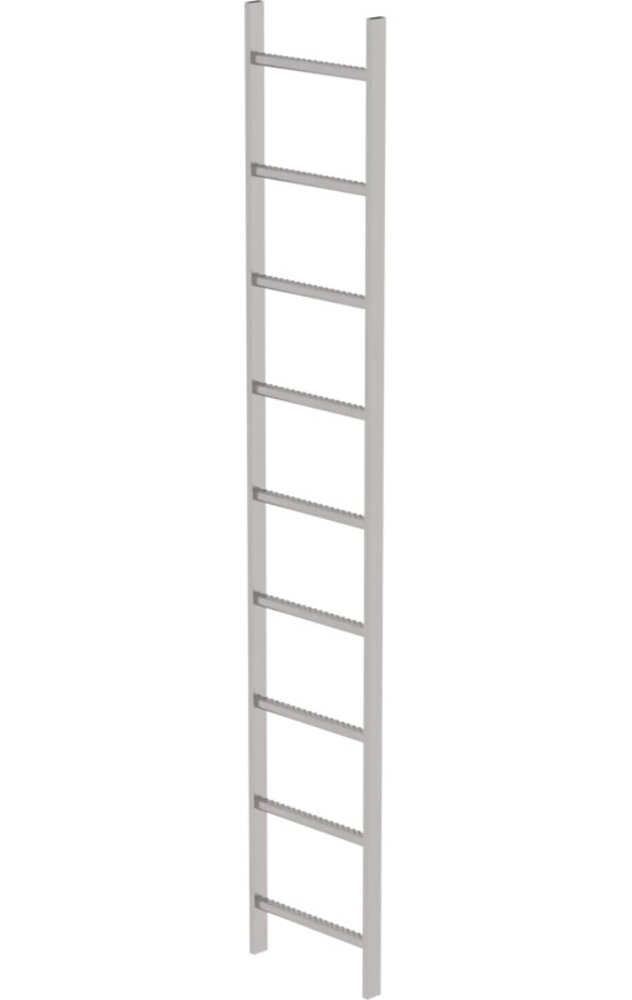 Roossien RVS 316 putladder, 9 sporten (440mm breed)