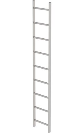 Munk RVS 316 putladder, 9 sporten (440mm breed) Munk RVS 316 putladder, 9 sporten (440mm breed)