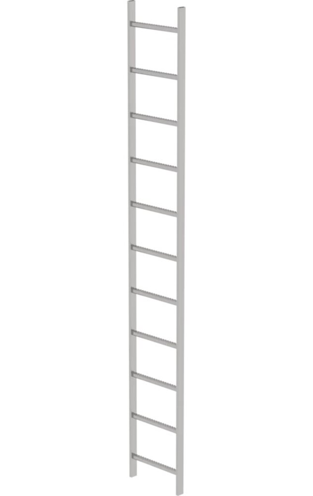 Roossien RVS 316 putladder, 11 sporten (440mm breed) Roossien RVS 316 putladder, 11 sporten (440mm breed)