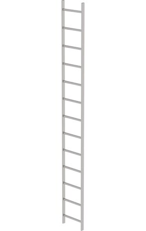Roossien RVS 316 putladder, 13 sporten (440mm breed) Roossien RVS 316 putladder, 13 sporten (440mm breed)