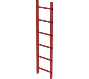 Munk Kunststof putladder, 6 sporten (450mm breed) Munk Kunststof putladder, 6 sporten (450mm breed)