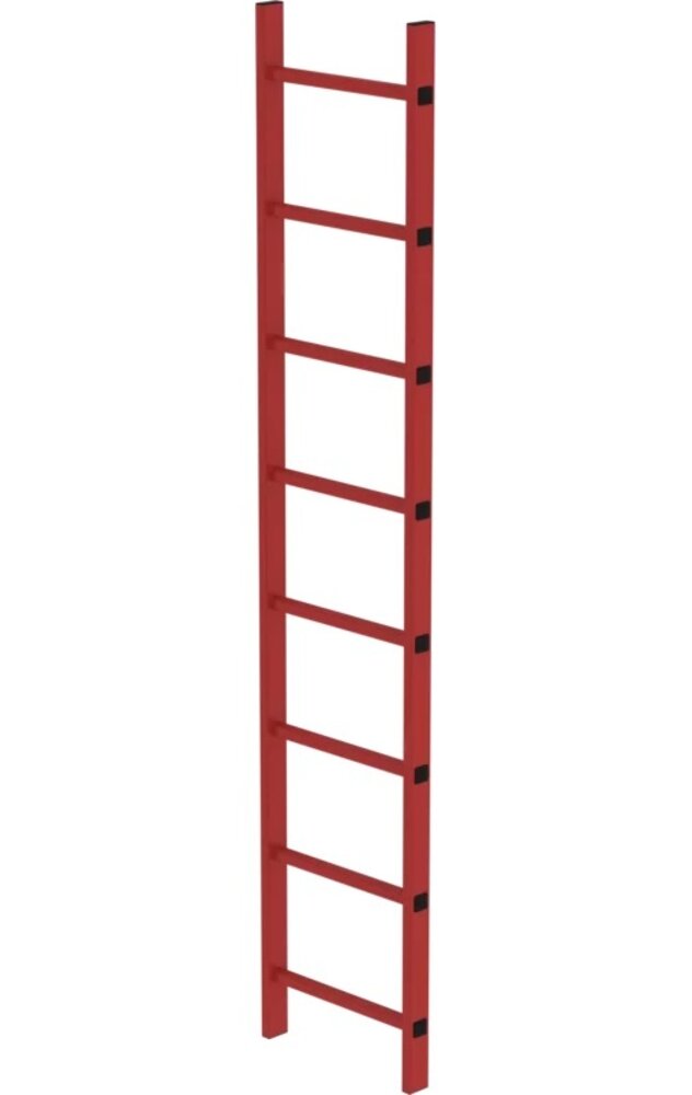 Roossien Kunststof putladder, 8 sporten (450mm breed)